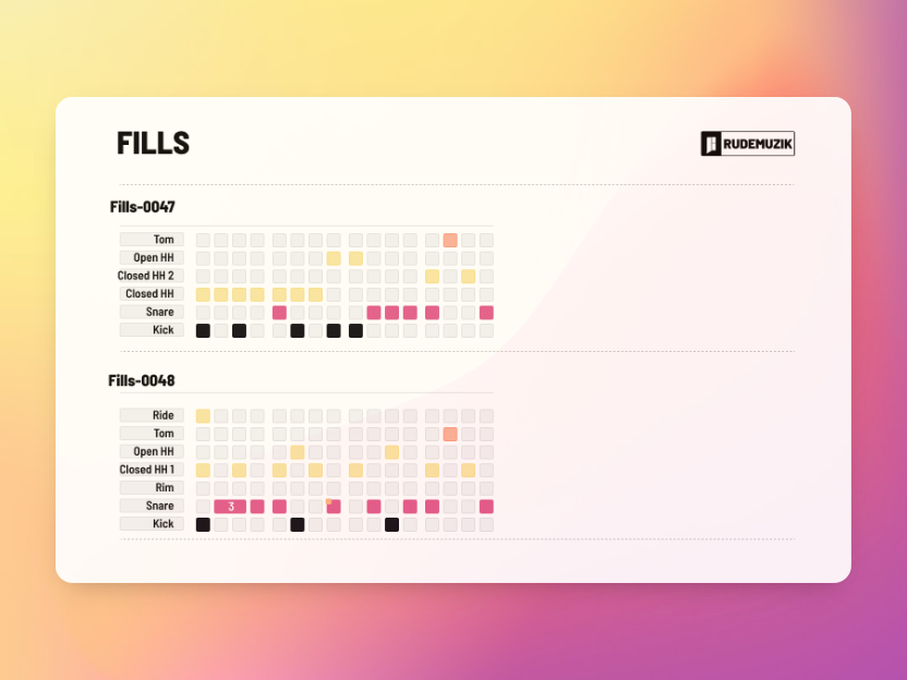 Fill Drum Guide - RUDEMUZIK