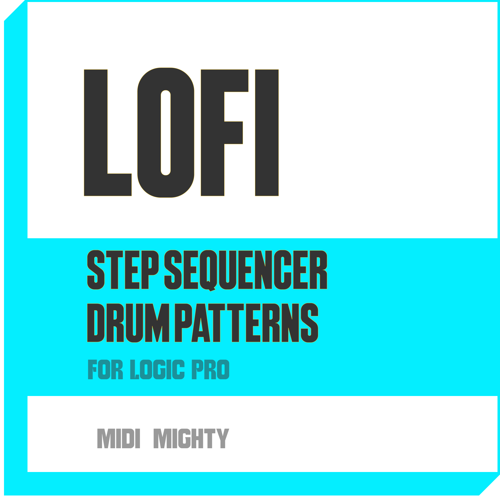LoFI Drum Patterns for Logic Pro Step Sequencer | MIDI MIGHTY