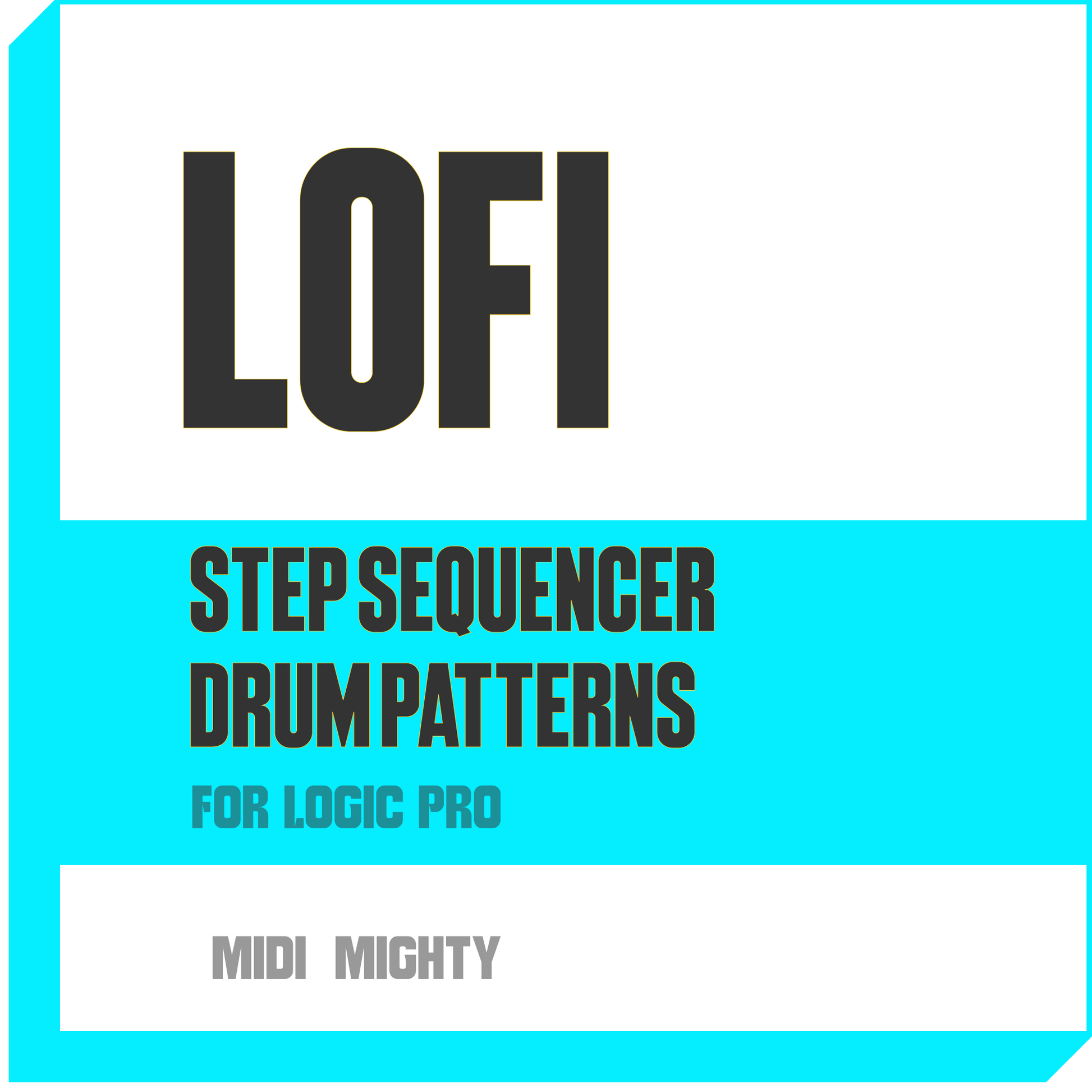LoFI Drum Patterns for Logic Pro Step Sequencer - MIDI MIGHTY