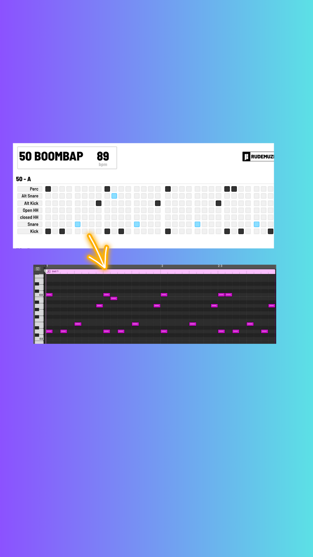 MIDI Drum Patterns and Guide Bundle MIDI MIGHTY