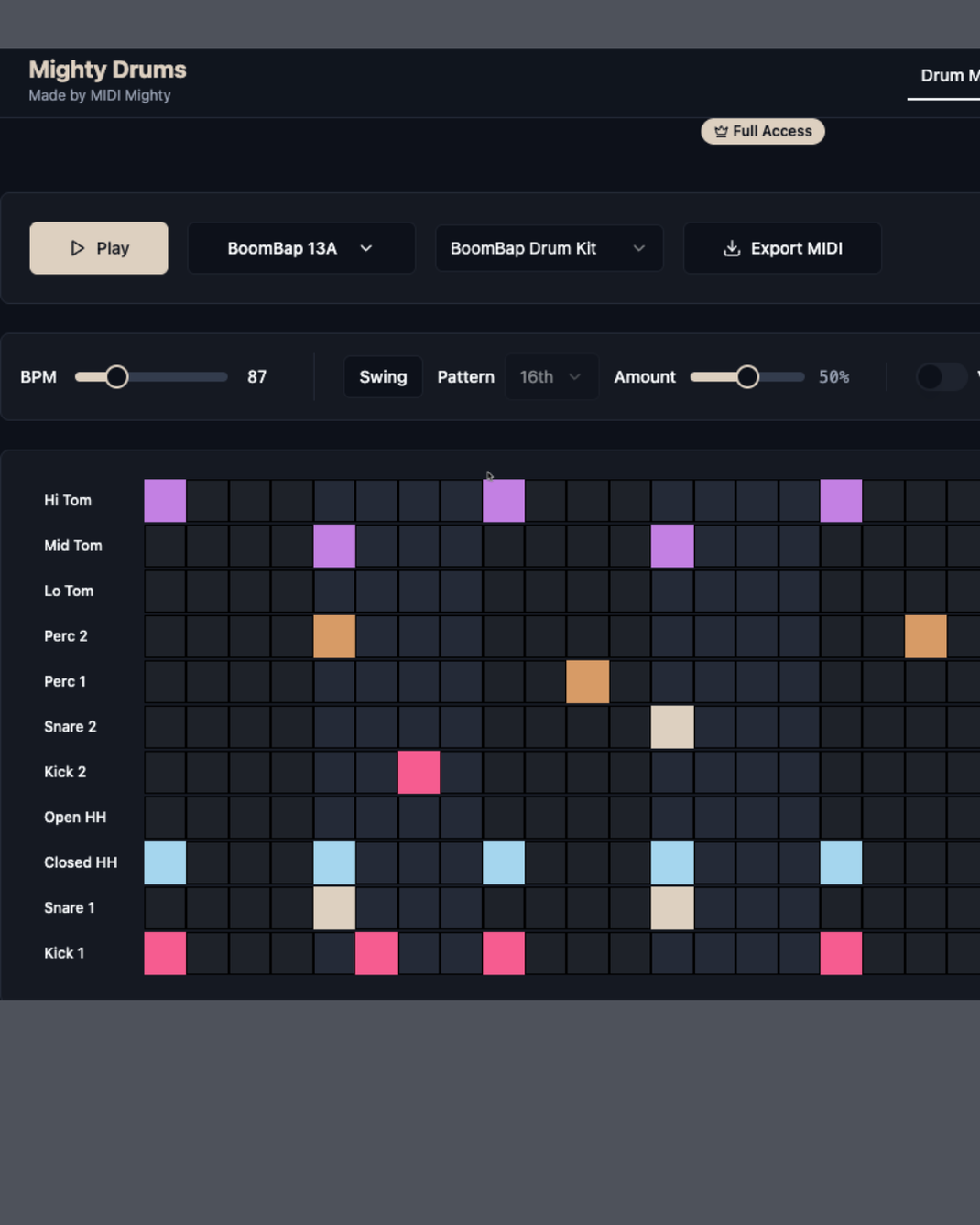 Trap MIDI Drums | MIDI MIGHTY
