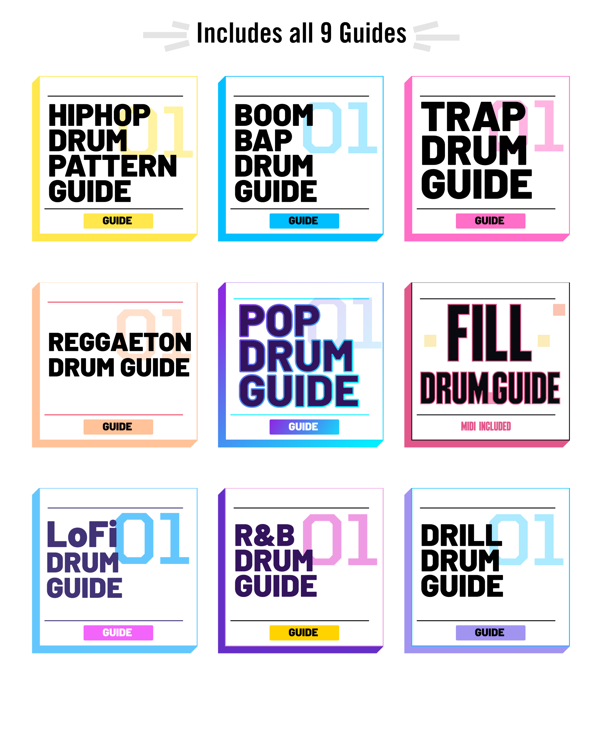 MIDI Drum Patterns and Guide BundleMIDI Drum Patterns and Guide Bundle  