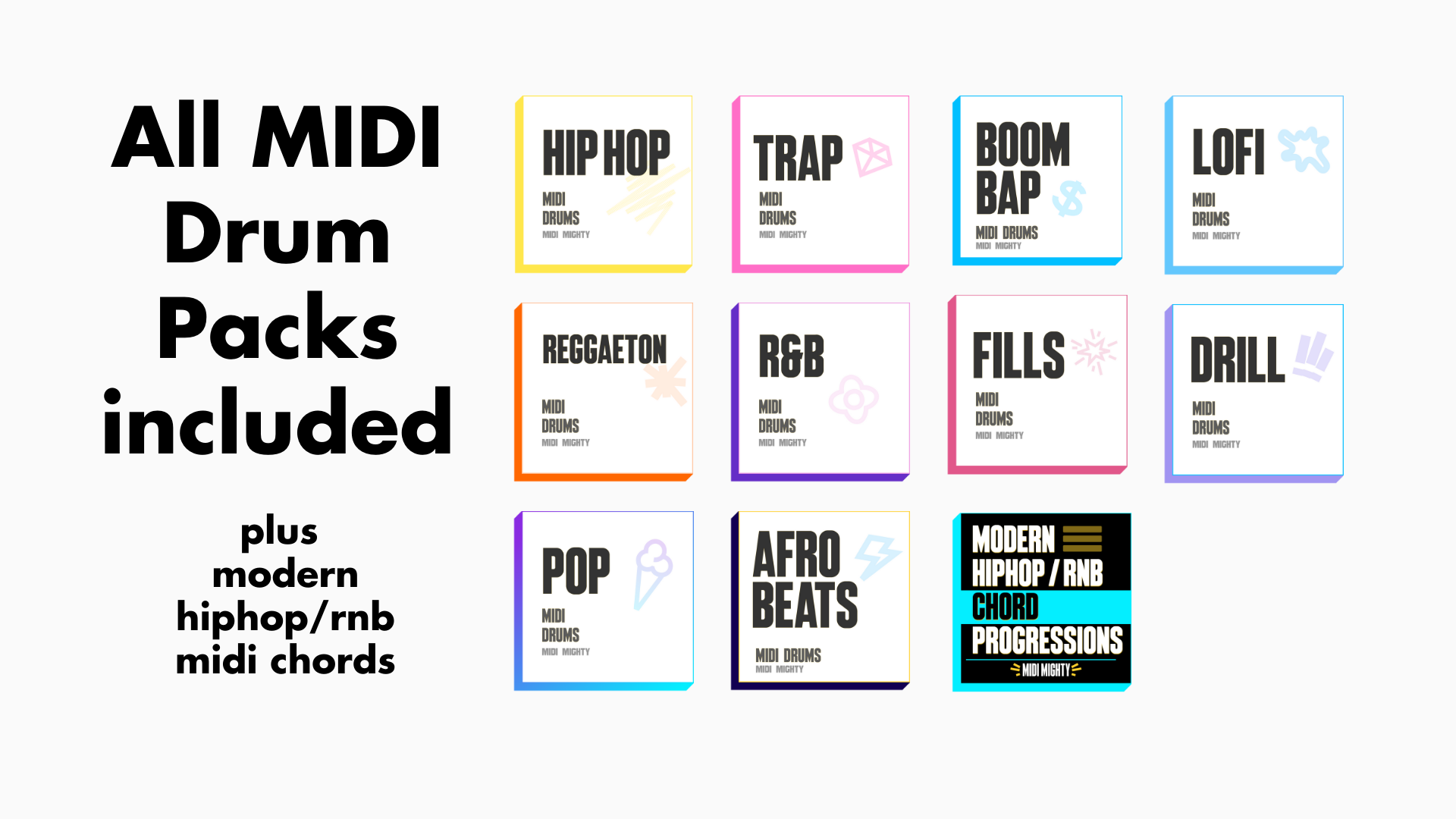 MIDI Drums Bundle | MIDI MIGHTY